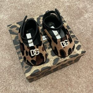 Dolce & Gabbana Black and Brown Baby Dress Shoes